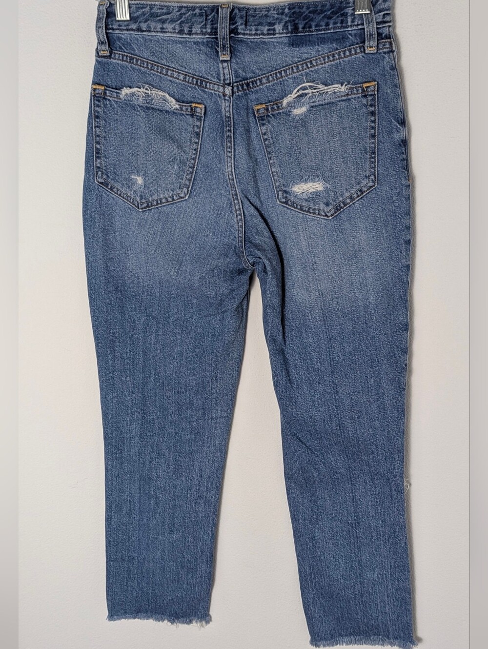 Abercrombie & Fitch Annie High Rise Girlfriend Jeans Distressed Size 25/0S EUC - Picture 5 of 12